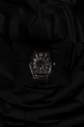 Luxury Black Tonneau Watch – Bold Statement Edition