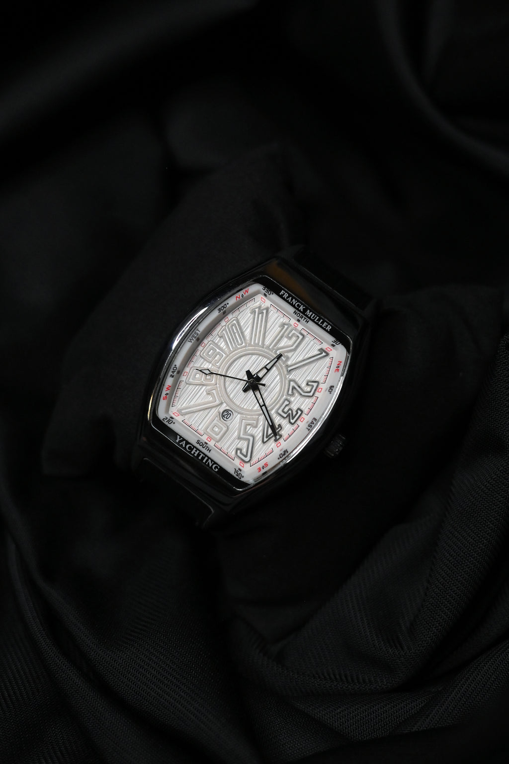 Luxury Square Dial Watch – White Face Statement Edition