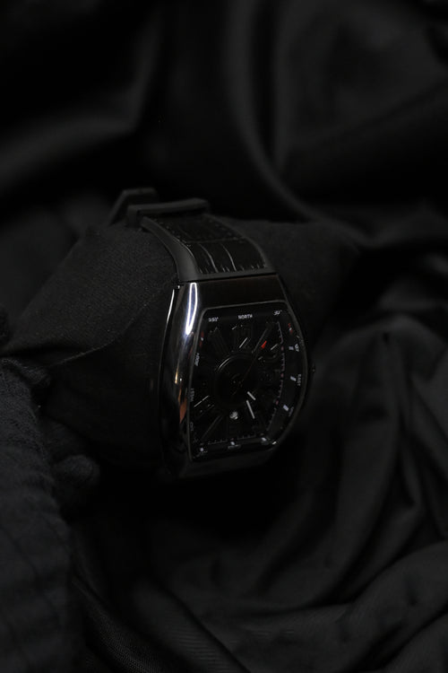Luxury Black Tonneau Watch – Bold Statement Edition